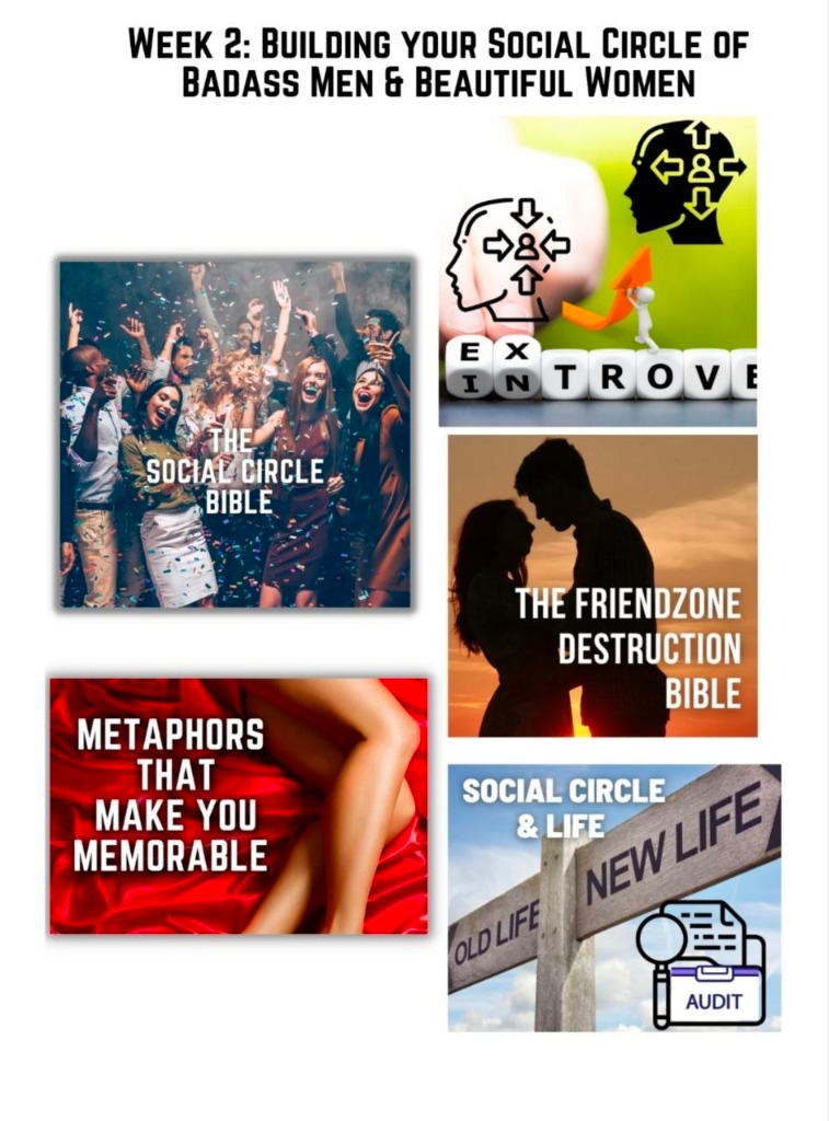 Week 2: Building Your Social Circle of Badass Men & Beautiful Women